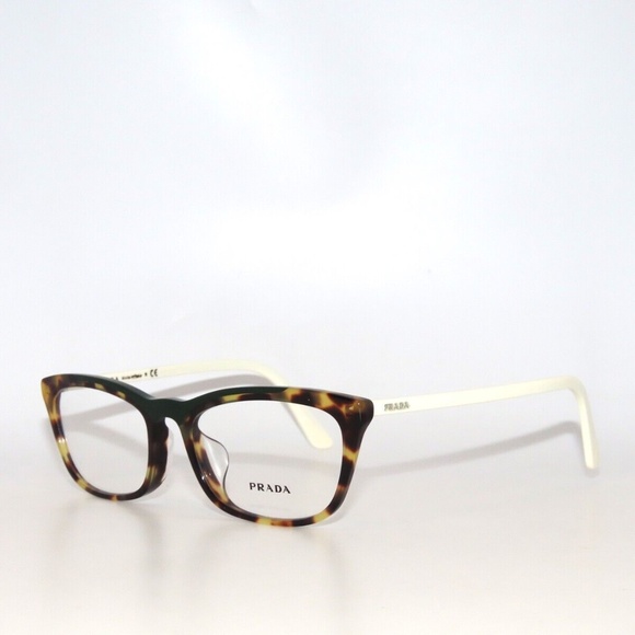 Prada 10VFV 10 321-1O1 54 Havana White Eyeglasses PR10VFV